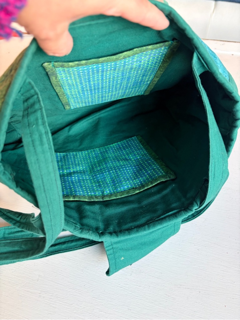 HANDMADE Patchwork Quilted Shoulder Bag - Picture 4 of 5